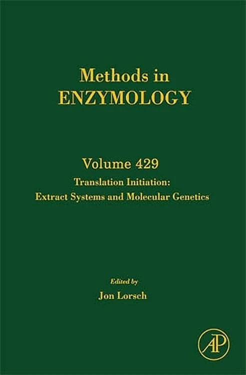 Academic Press Translation Initiation - Methods in Enzymology 429