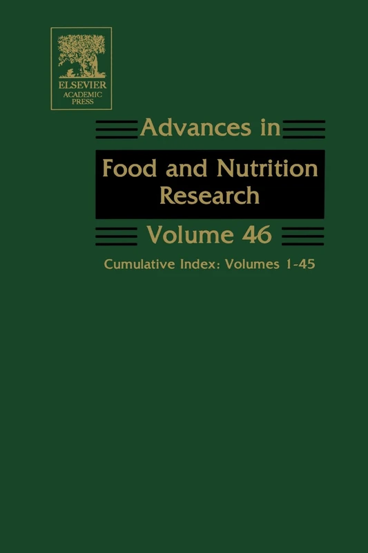 Advances in Food and Nutrition Research: Cumulative Index: Volumes 1-45 - Image 1