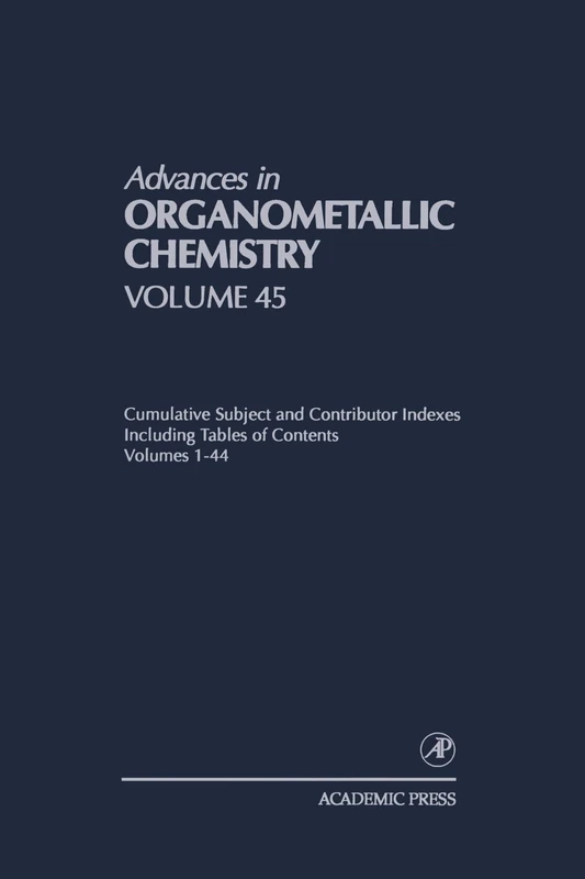 Cumulative Subject and Contributor Indexes Including Tables of Contents, and a Comprehesive Keyword Index for Volumes 1-44: Cumulative Subject and Authors Indexes for Volumes 1-44