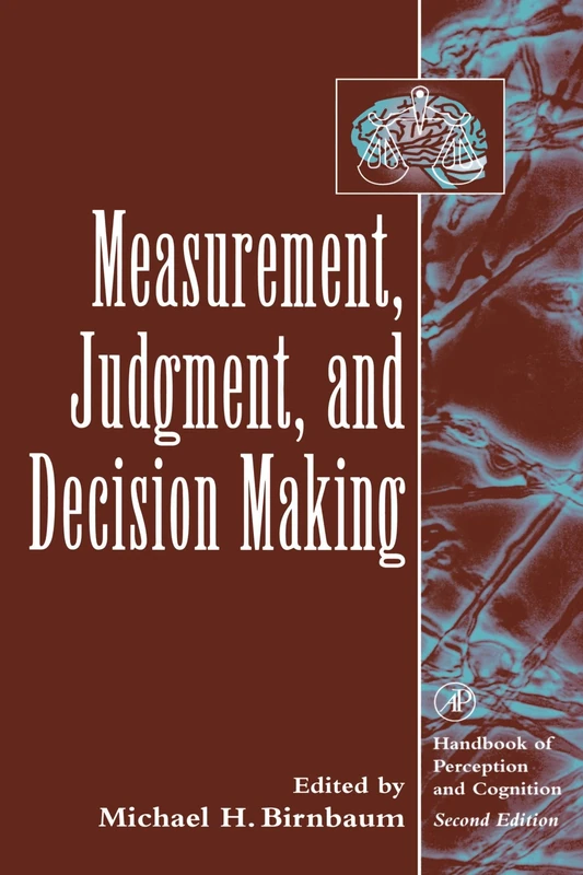 Academic Press - Measurement, Judgment, and Decision Making