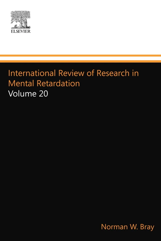 International Review of Research in Mental Retardation: Volume 20