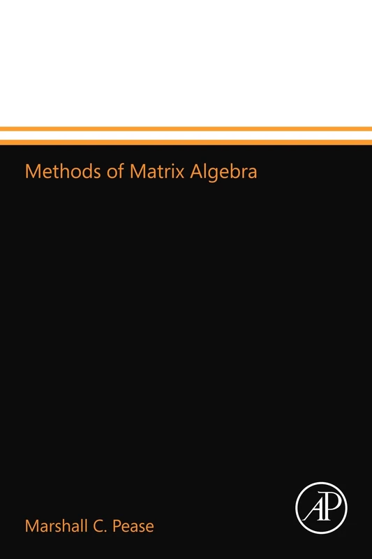 Methods of Matrix Algebra