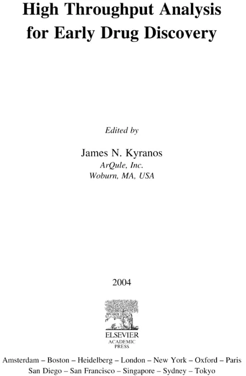 Academic Press - High Throughput Analysis for Early Drug Discovery