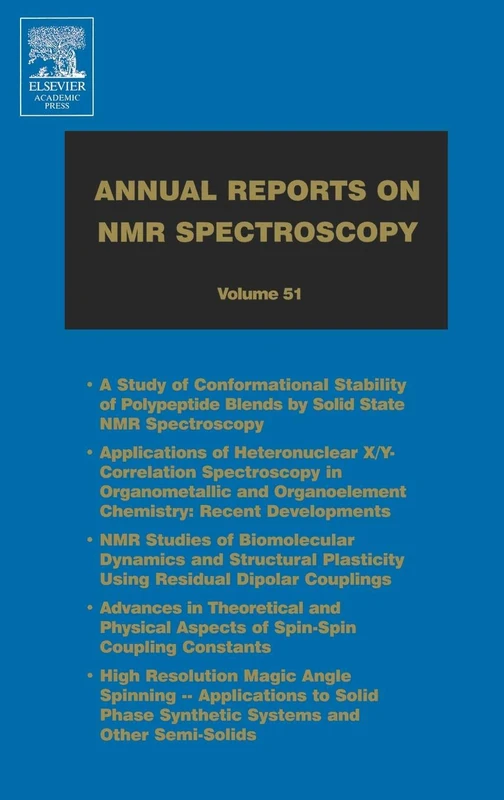 Annual Reports on NMR Spectroscopy: 51: Volume 51