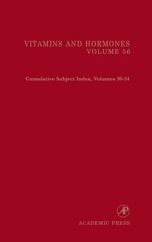 Academic Press Cumulative Subject Index Volume 56 - Vitamins