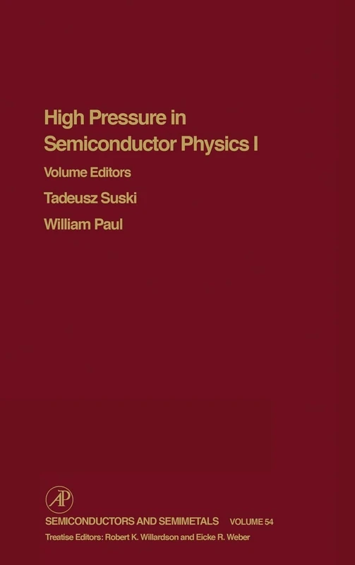 High Pressure Semiconductor Physics I: Pt. 1 (Semiconductors and Semimetals): Volume 54