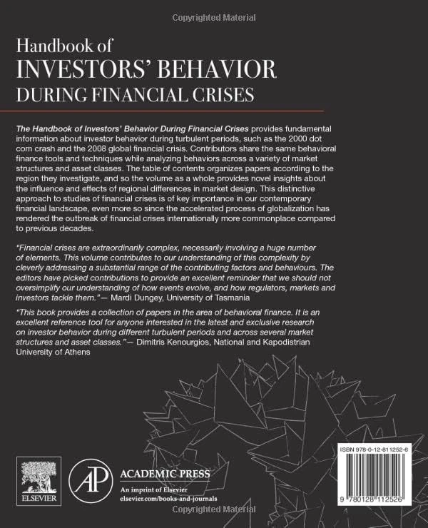 Handbook of Investors' Behavior during Financial Crises