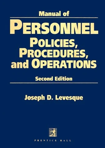 Manual Of Personnel Policies, Procedures, And Operations - Image 1