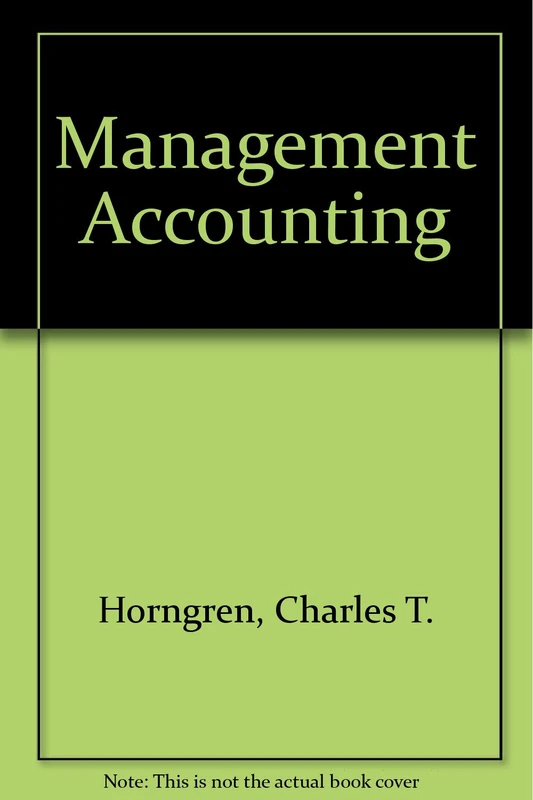 Management Accounting, Canadian Edition