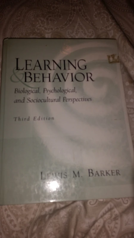 Learning and Behavior: Biological, Psychological, and Sociocultural Perspectives