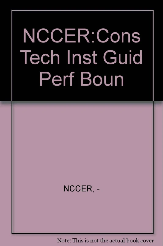 Construction Technology Instructor's Guide Perfect Bound, Volume 1 & 2