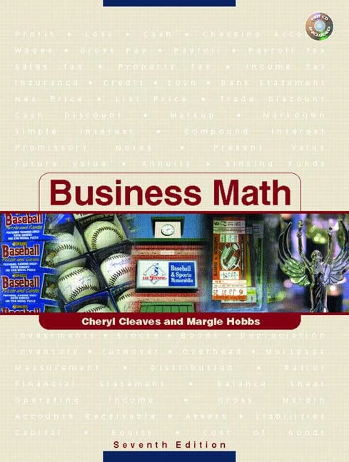 Business Math, Complete w/CD & Study Guide & PH Math Tutor Center Pkg.
