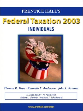 Prentice Hall Federal Taxation 2003, Individuals and Tax Analyst OneDisc Tax Research Program (PRENTICE HALL'S FEDERAL TAXATION INDIVIDUALS)