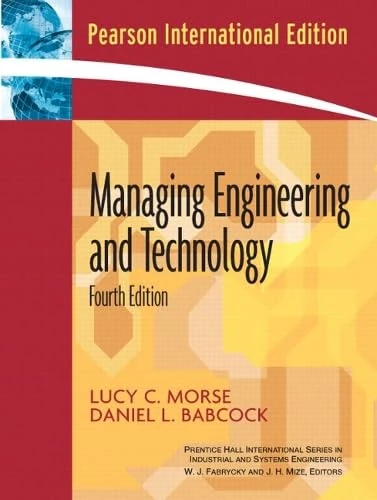 Managing Engineering and Technology: International Edition