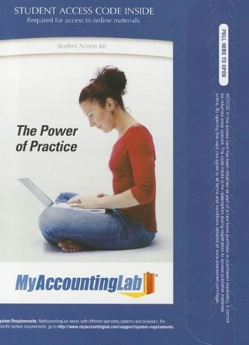 MyAccountingLab with Pearson eText -- Access Card -- for Financial and Managerial Accounting, Chapters 1-23, Complete Book