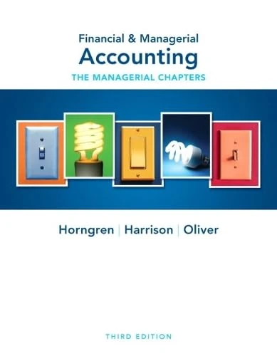 Pearson Financial & Managerial Accounting Ch 14-24 Textbook
