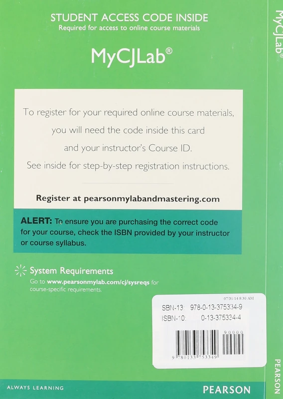 MyLab Criminal Justice with Pearson eText -- Access Card -- for Policing America: Challenges and Best Practices