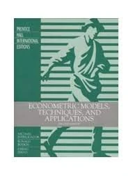 Econometric Models, Techniques, and Applications