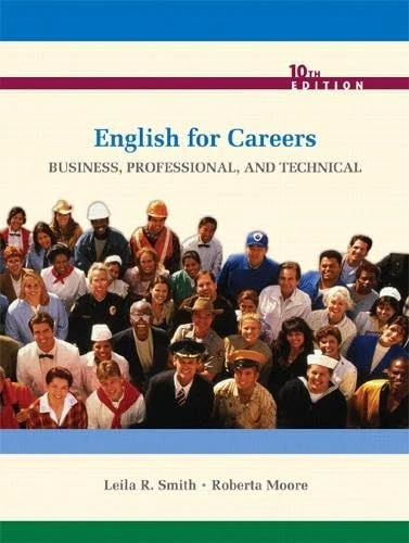English for Careers: Business, Professional, and Technical