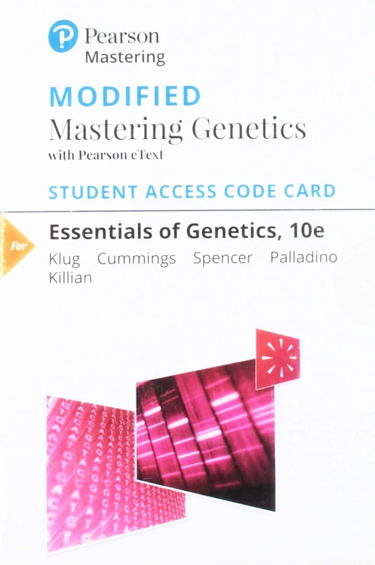 Mastering Genetics with Pearson eText Access Code for Essentials of Genetics