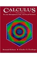 Calculus for the Management, Life and Social Sciences (Germanic Studies in America; 64)