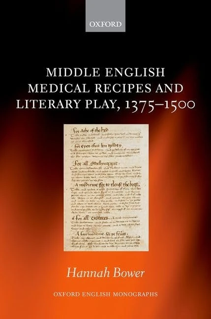 Middle English Medical Recipes and Literary Play, 1375-1500 (Oxford English Monographs)