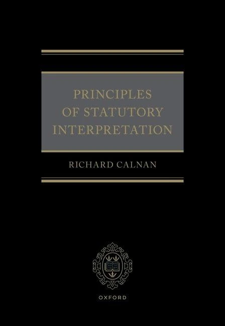 Principles of Statutory Interpretation