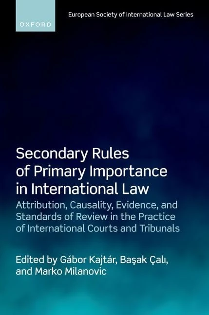 Secondary Rules of Primary Importance in International Law: Attribution, Causality, Evidence, and Standards of Review in the Practice of International ... (European Society of International Law)