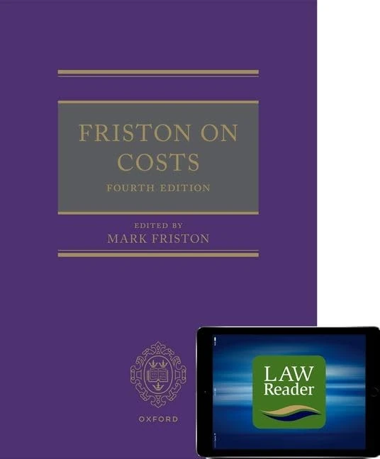 Friston on Costs (book and digital pack): Fourth Edition