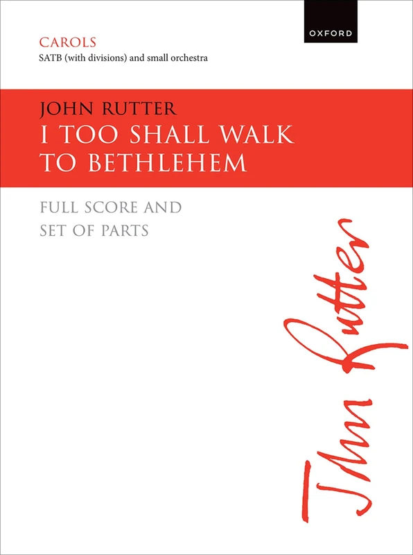 I too shall walk to Bethlehem: Full score and set of parts