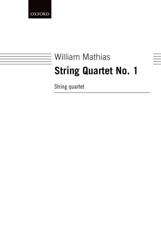 String Quartet No. 1: Score and set of parts