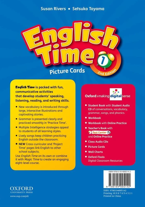Oxford University Press English Time: 1 Picture Cards