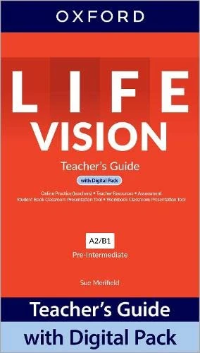 Life Vision: Pre-Intermediate: Teacher's Guide with Digital Pack: Print Teacher's Guide and 4 years' access to Classroom Presentation Tools, Online Practice, Teacher Resources, and Assessment.