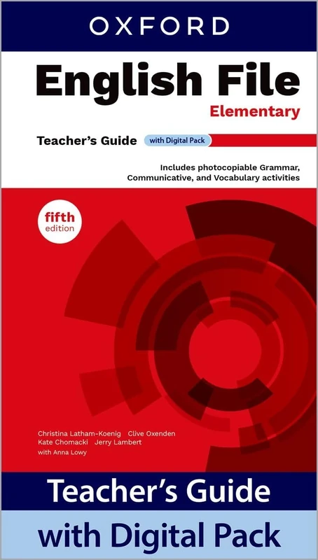 English File fifth edition: Elementary: Teacher's Guide with Digital Pack: Print Teacher's Guide and 4 years' access to Classroom Presentation Tools, ... Resources all available on Oxford English Hub