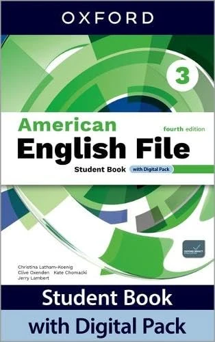 American English File fourth edition Level 3 Student Book with Digital Pack: Print Student Book and 2 years' access to Student e-Book, Workbook ... Confidence, available on Oxford English Hub