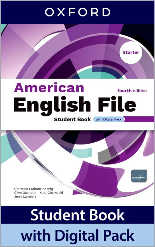 American English File fourth edition Starter Level Student Book with Digital Pack: Print Student Book and 2 years' access to Student e-Book, Workbook ... Confidence, available on Oxford English Hub