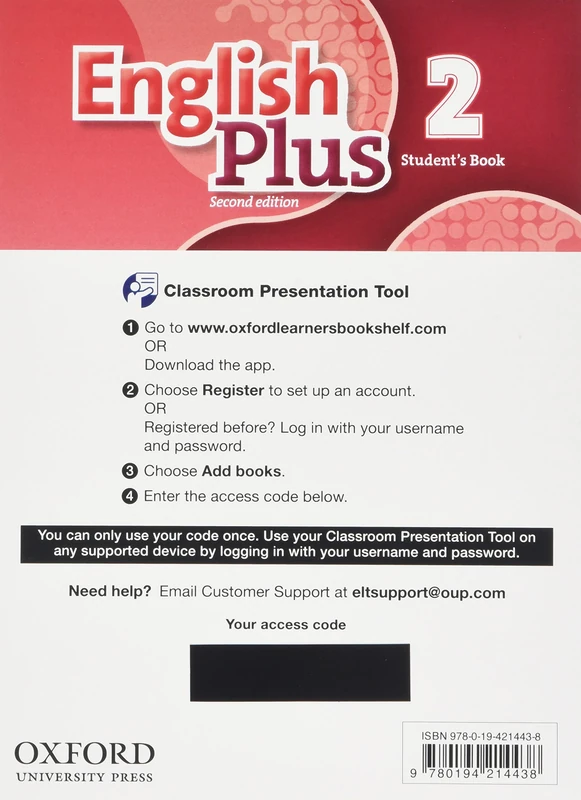 English Plus: Level Two: Students Book Classroom Presentation Tool Ebook Pack