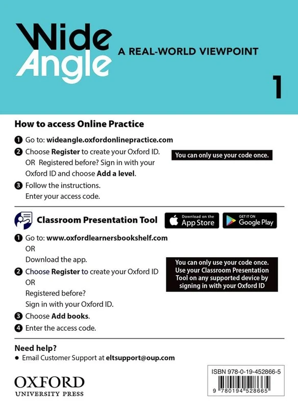 Wide Angle: Level 1: Teacher's Access Card