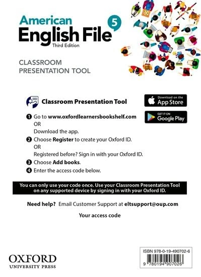 American English File: Level 5: Classroom Presentation Tool Access Card: Deliver heads-up lessons