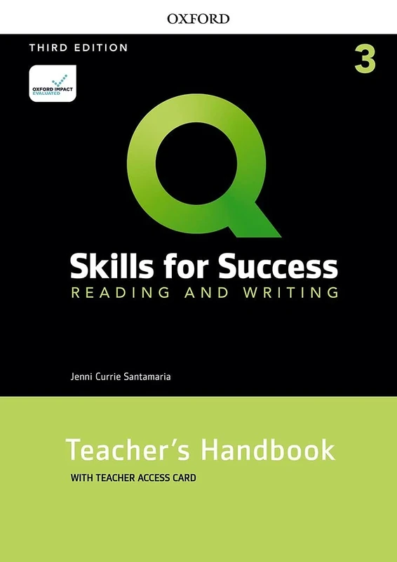 Q: Skills for Success: Level 3: Reading and Writing Teacher's Handbook with Teacher's Access Card