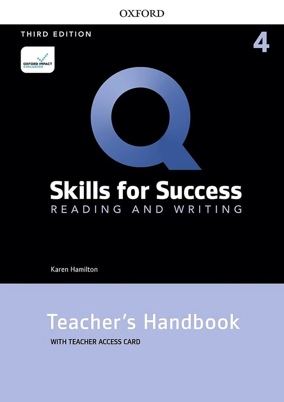 Q: Skills for Success: Level 4: eading and Writing Teacher's Handbook with Teacher's Access Card