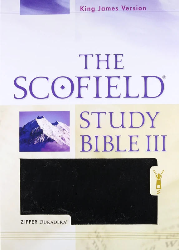 The Scofield® Study Bible III, KJV: New King James Version, The Scofield Study Bible III, Zipper Duradera Black