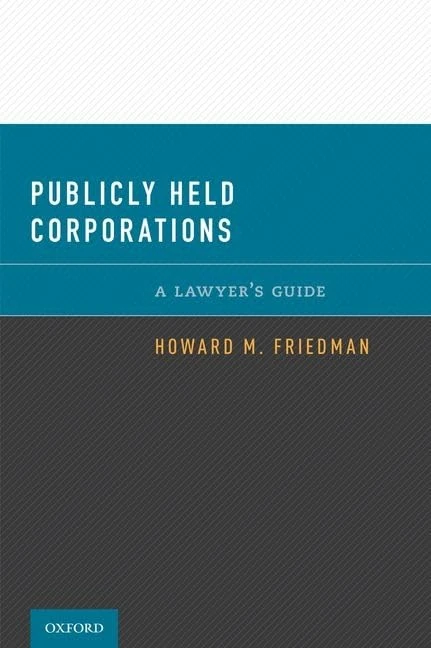 Publicly Held Corporations: Law and Practice