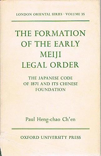 Routledge - The Formation of the Early Meiji Legal Order