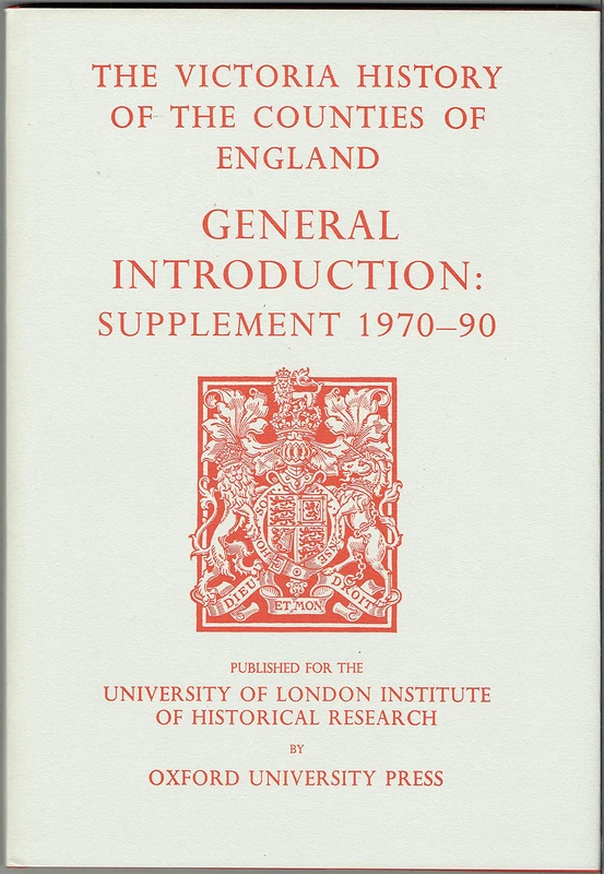 General Introduction: Supplement 1970-90 (Victoria County History)