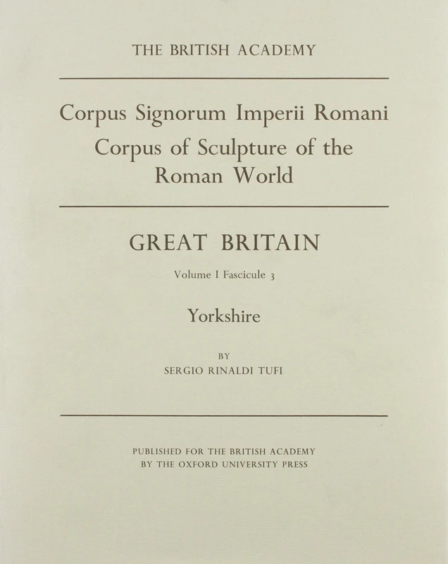 Yorkshire: 3 (Corpus Signorum Imperii Romani)