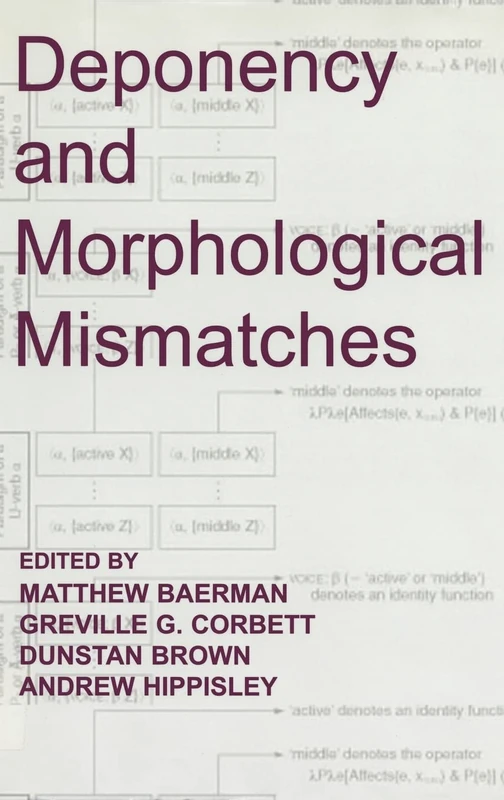 Deponency and Morphological Mismatches: 145 (Proceedings of the British Academy Volume 145)
