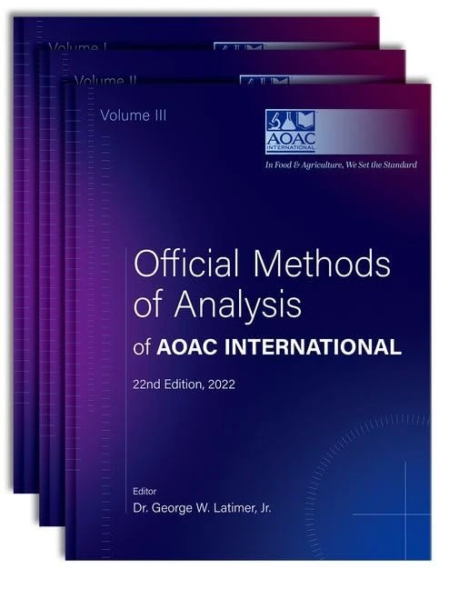 Official Methods of Analysis of AOAC INTERNATIONAL: 3-Volume Set (The Official Methods of Analysis of Aoac International) - Image 1