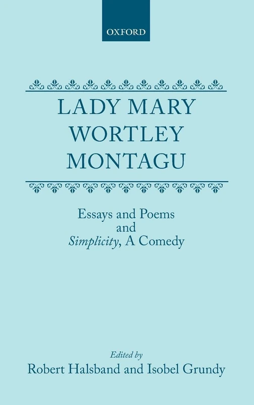 Essays and Poems: and `Simplicity', a Comedy