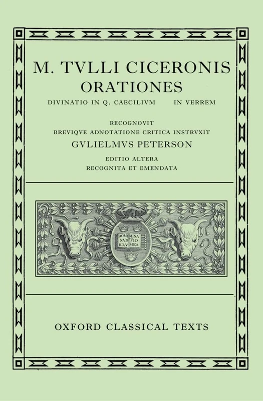 Cicero Orationes. Vol. III (Verrinae) 2/e